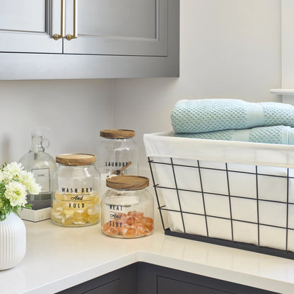 (2 Pack)  60L Rectangular Steel Laundry Basket, Black & Natural, Adult